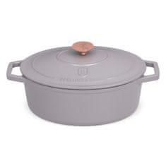 Berlingerhaus Lijevanoželjezna posuda za pečenje s poklopcem, 30 cm, Taupe kolekcija