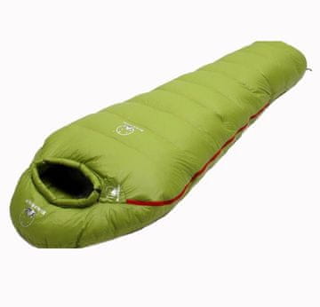 MXM BS-400 Najjeftiniji zimski vreća s perjem 400g perja / do 0° - Zelena Zipper s lijeve strane