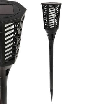 Jednostavna za upotrebu solarna lampa Goliata, crna, otporna na vremenske uvjete