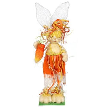 Zec od sisala, uskrsna dekoracija, 55 cm, narančasta