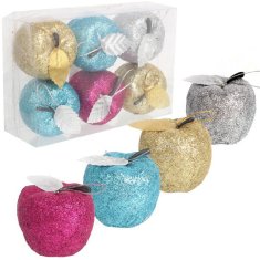 Set od 6 plastičnih jabučica, 5 cm