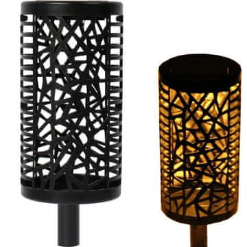 Dekorativna solarna vrtna lampa s akumulatorom i senzorom sumraka