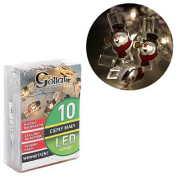 10 LED SNJEGOVIH NAGLAVNIH SVJETILJKI NA KOPČAMA