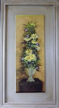 Slika visoka kompozicija cvijeća u posudi 2 u veličini 30 x 56 cm
