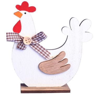 Dekorativna FIGURICA 13 cm ukras KOKOŠ drvo