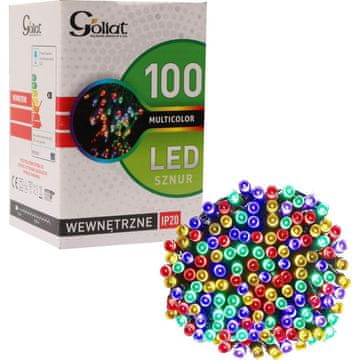 Božićne LED lampice u više boja, 100 komada, duljine 5 m, energetski učinkovite
