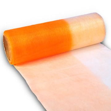 Narančasta organza proljetna za dekoracije i cvjetne kompozicije 2.7m x 15cm