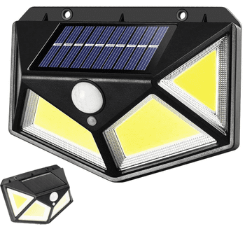 Učinkovita solarna lampa od 2000 lumena sa senzorom pokreta i sumraka, baterija 1200mAh