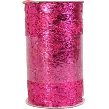 Rumena organza dekorativna na špuli - sjajna, veličina: 2.75cm x11.5 cm