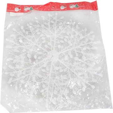 Ukrasna opalizirajuća bijela snježna pahuljica 28 cm za samostalno slaganje