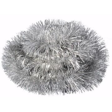 Lančić za bor fluorescentni srebrni fi 15 cm x 3 m