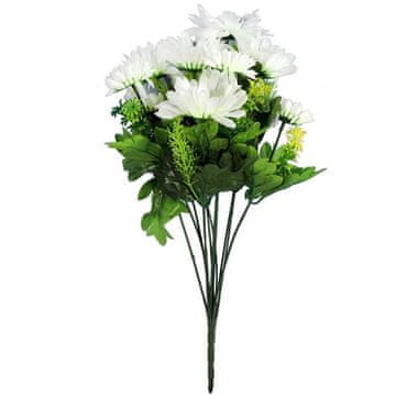 Buket od 12 bijelih umjetnih gerbera - dekoracija visine 45 cm