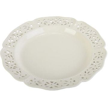 Elegantni keramički tanjur za večeru 30,5 cm, bijele boje