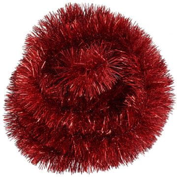 Crveni božićni lanac od metalizirane folije, 5 cm x 2 m - PROIZVOD POLJSKI -GOLIAT