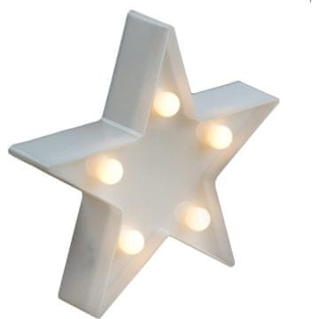Metalna LED zvjezdica 5, osvijetljena, 12 cm