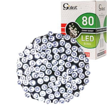Vijenac od 80 LED lampica za interijer, hladno bijele boje, na mrežni napon