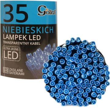 Plave LED lampice za bor na baterije - dekorativna božićna rasvjeta