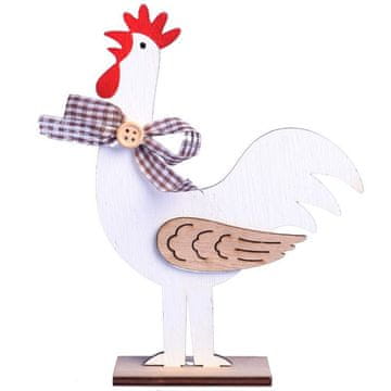 Dekorativna FIGURICA PIJETLA 16,5 cm, drvena