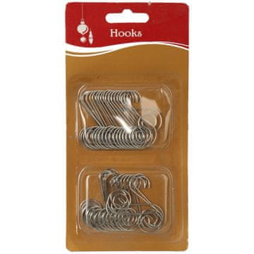 Set od 40 srebrnih kuka veličine 5 cm