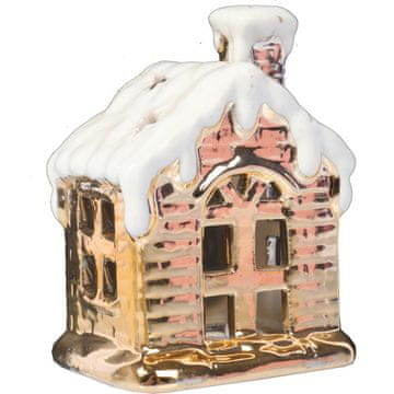 Keramički božićni lampion za tealight kućica 9 cm