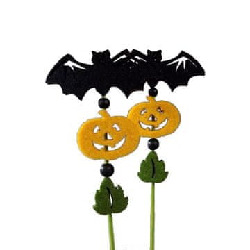 Crni filcani šišmiši s bundevama - Halloween dekoracija