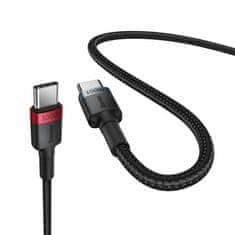BASEUS USB C-C kabel 1m 100W 20V 5A Cafule pleteni 2 kom crni