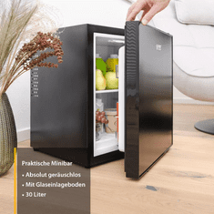 First Austria Hladnjak mini FIRST 28/30L, 22dB, ER: E, crni, mat