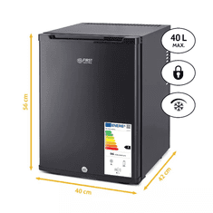 First Austria Hladnjak mini FIRST 34/40L, 22dB, ER: E, brava, crni, mat
