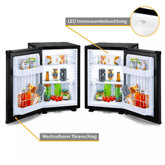 First Austria Hladnjak mini FIRST 34/40L, 22dB, ER: E, brava, crni, mat