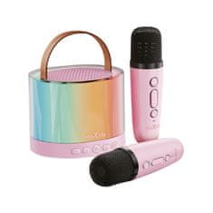 maXlife MXKS-200 Bluetooth Karaoke mikrofon + zvučnik, ružičasta