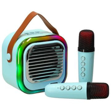 MG Sing Set V2 Bluetooth Karaoke mikrofoni + zvučnik, plava