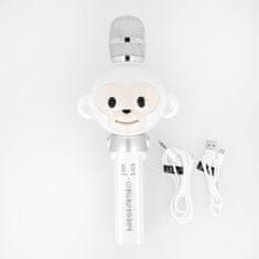 maXlife MX-100 Bluetooth Karaoke mikrofon, bijela