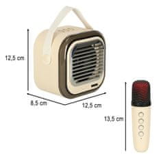 MG Sing Set V2 Bluetooth Karaoke mikrofoni + zvučnik, bež