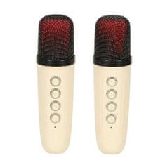 MG Sing Set V2 Bluetooth Karaoke mikrofoni + zvučnik, bež