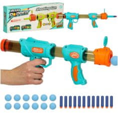 MG Air Popper Nerf 2in1 pištolj s mecima s patronama, plava