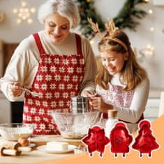 HOME & MARKER® Božićni mini pekač za pite 3 kom kalupi za rukavicu, drvce i pahulju | JOYPIE