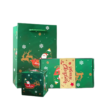 HOME & MARKER® Božićna poklon kutija iznenađenja, skočni pretinci + tajni odjeljak za darove | CASHMAS