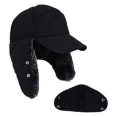 VIVVA® Topla zimska kapa s maskom za usta, termo, vodootporna kapa, protiv vjetra i snijega, unisex | BOMBERKO
