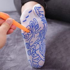 SOLFIT® Refleksološke čarape za masažu stopala s označenim točkama + masažni štap, za opuštanje i cirkulaciju | FEETRA men