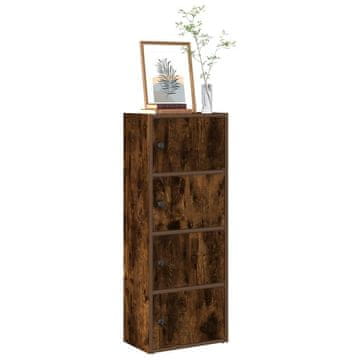 Vidaxl Biblioteka dimljena hrastovina 40x24x102 cm