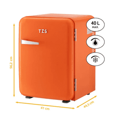 First Austria Hladnjak mini FIRST 34/40L, termoelektrični, narančaste boje