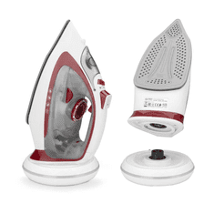 First Austria Iron bežična parka s prvom keramičkom pločom, bijelo-crvena, 20 g/min., 2400W