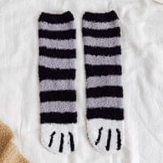 VIVVA® Mekane čarape s motivom mačjih šapa, 3 para, fluffy cozy čarape za ljubitelje mačaka | GATOSOCKS