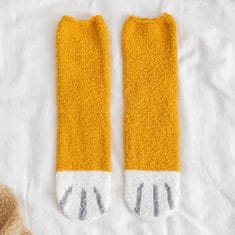 VIVVA® Mekane čarape s motivom mačjih šapa, 3 para, fluffy cozy čarape za ljubitelje mačaka | GATOSOCKS