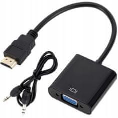 aptel HDMI adapter v vga d-sub puni hd 15cm