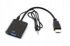 aptel HDMI adapter v vga d-sub puni hd 15cm