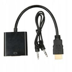 aptel HDMI adapter v vga d-sub puni hd 15cm