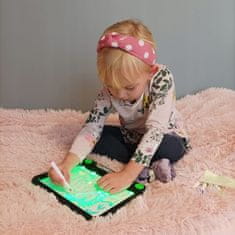 Kruzzel LED RGB Light Grafička ploča za crtanje + neonske olovke od filca