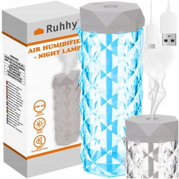Ruhhy 2u1 LED RGB ovlaživač difuzor 400ml isparivač i noćno svjetlo