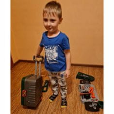 Kruzzel Dječja prijenosna radionica sklopivi radni stol s alatima u koferu